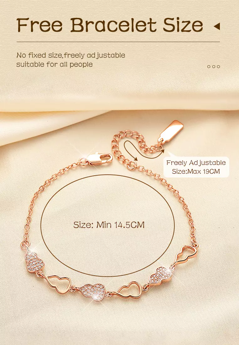 Gelang Wanita Titanium Anti Pudar Korea Fashion Elegan Gelang Cewek Bracelets