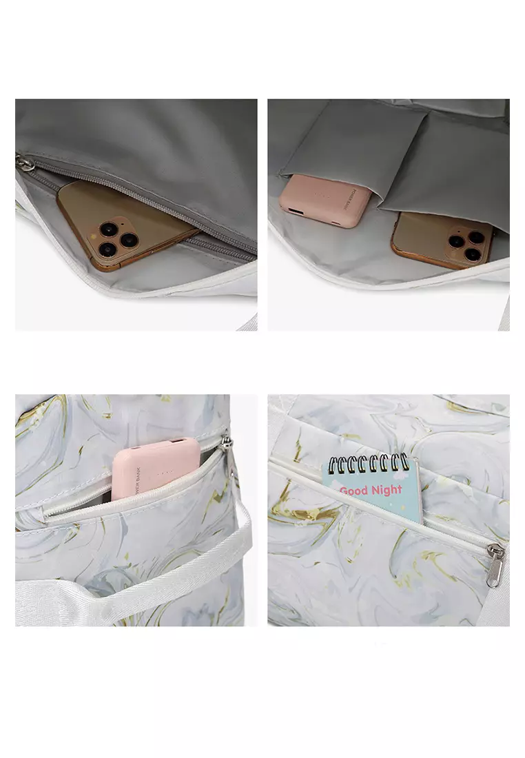 Stowable Duffel Bag With Shoes Compartment