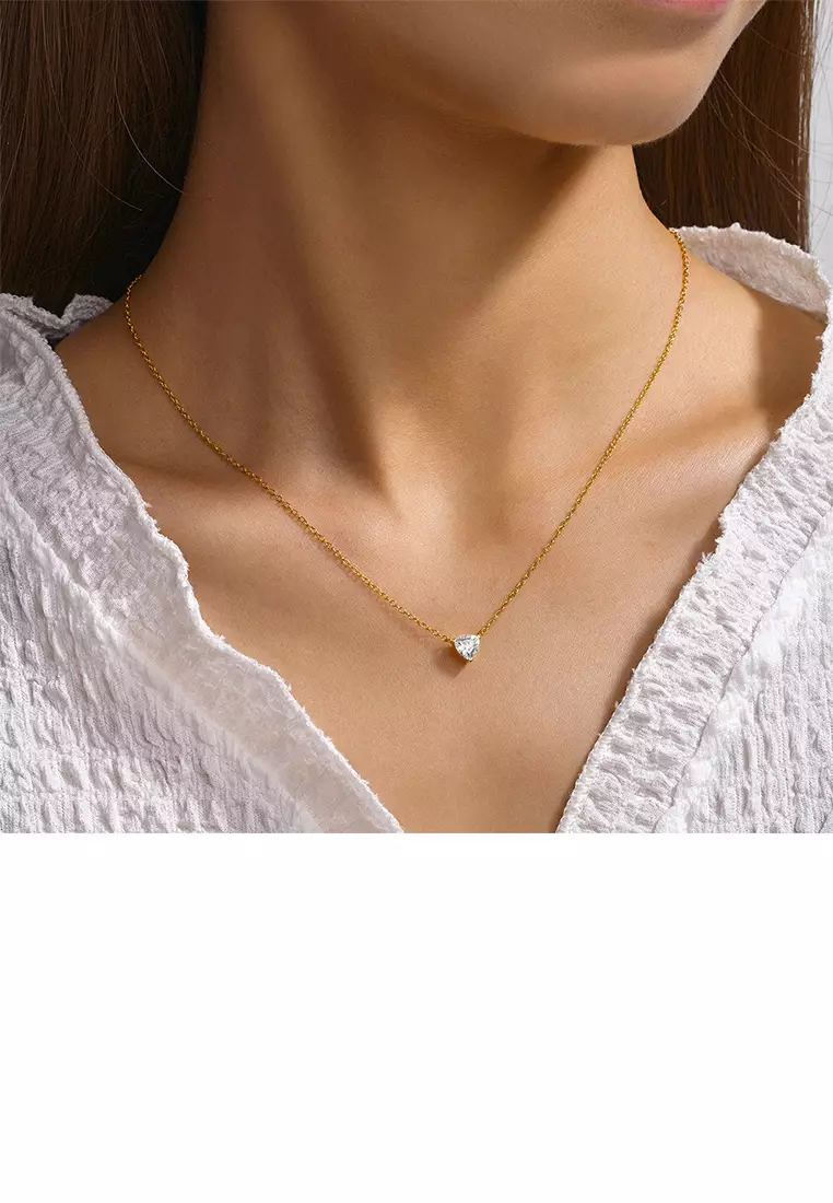 Mooclife 925 Sterling Silver Plated Gold Simple and Fashion - Main Image
