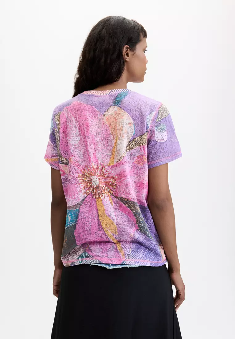 Floral Art Print T-Shirt