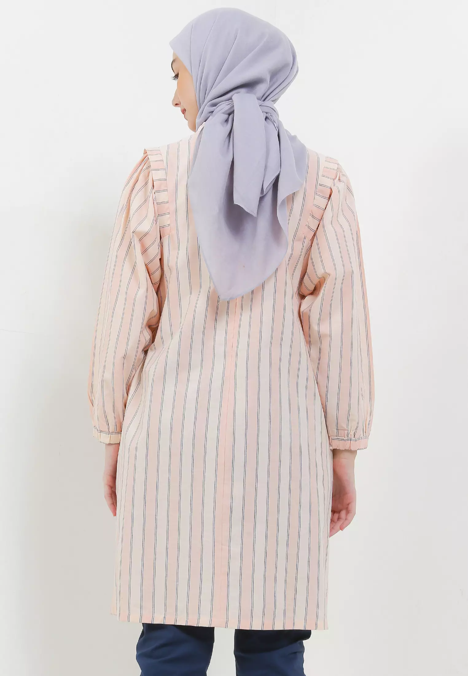 MFMW Glacier Tunik Peach Motif Salur