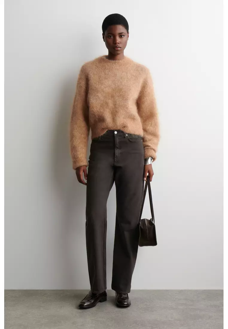 MOHAIR-WOOL CREW-NECK JUMPER