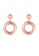 Vedantti pink Vedantti 18k The Circle Solid Earrings in Rose Gold 6BE66AC2BD4E2AGS_1