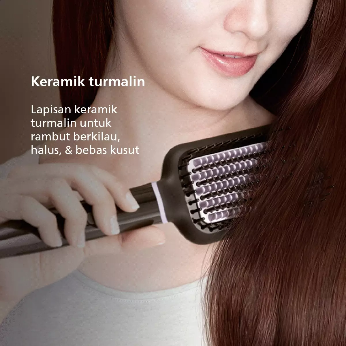 Philips Heated Straightening BHH880/00 Pelurus Rambut Natural