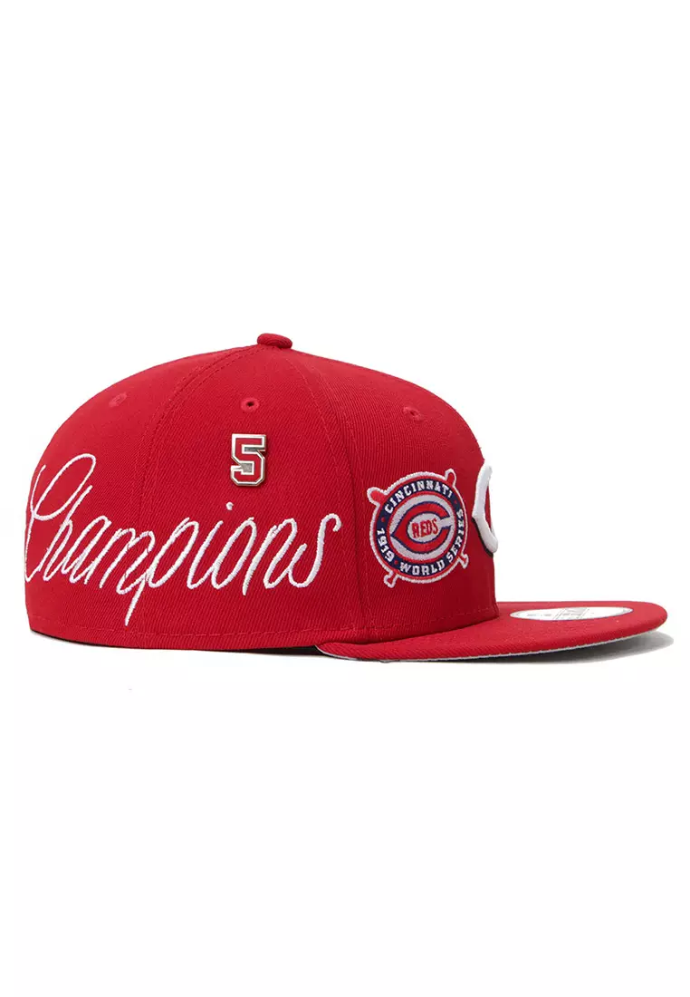 Red Cincinnati Reds 5X World Series Champions New Era 59FIFTY Fitted 77/8