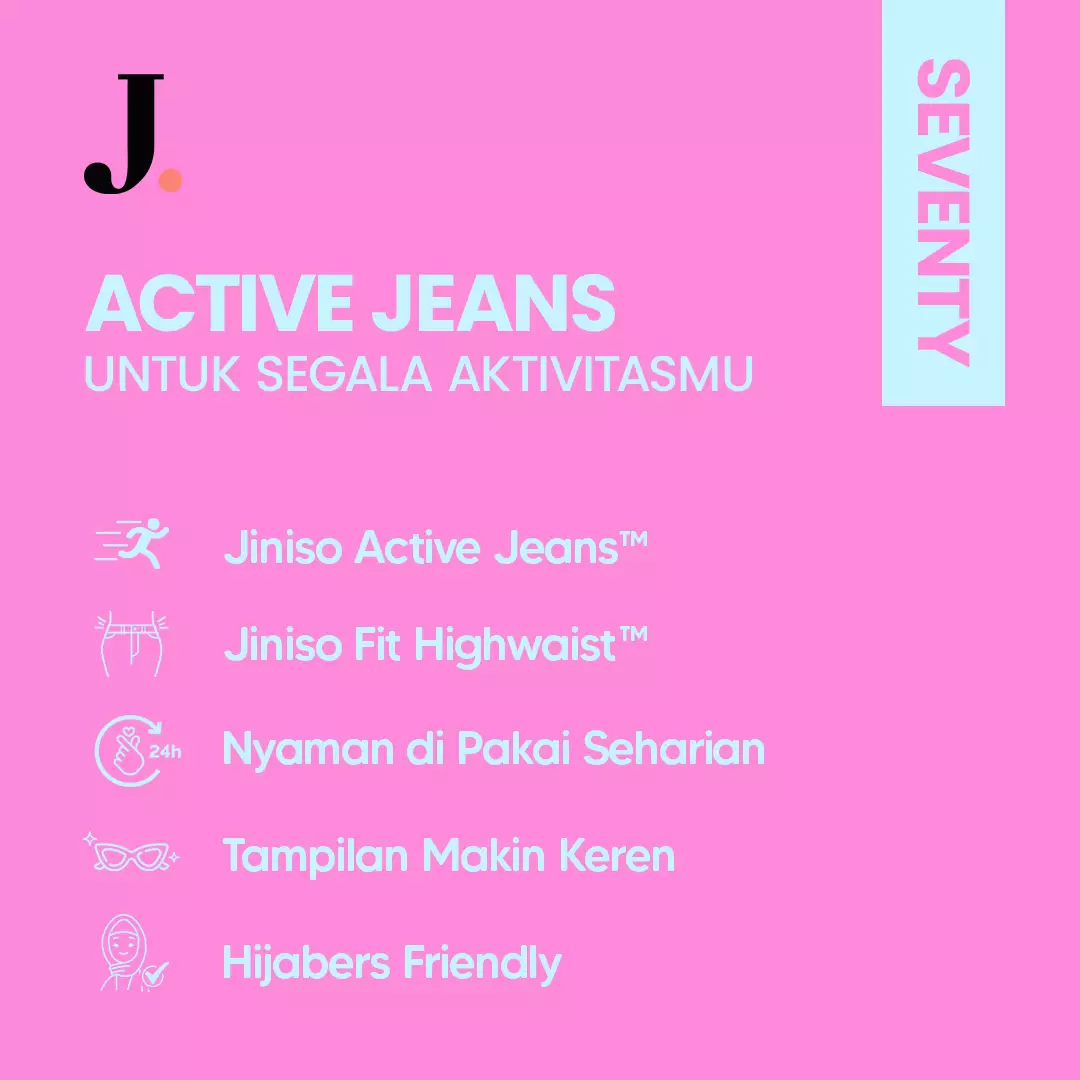 Jual Jiniso Jiniso Highwaist Rok Slit Jeans Panjang Seventy