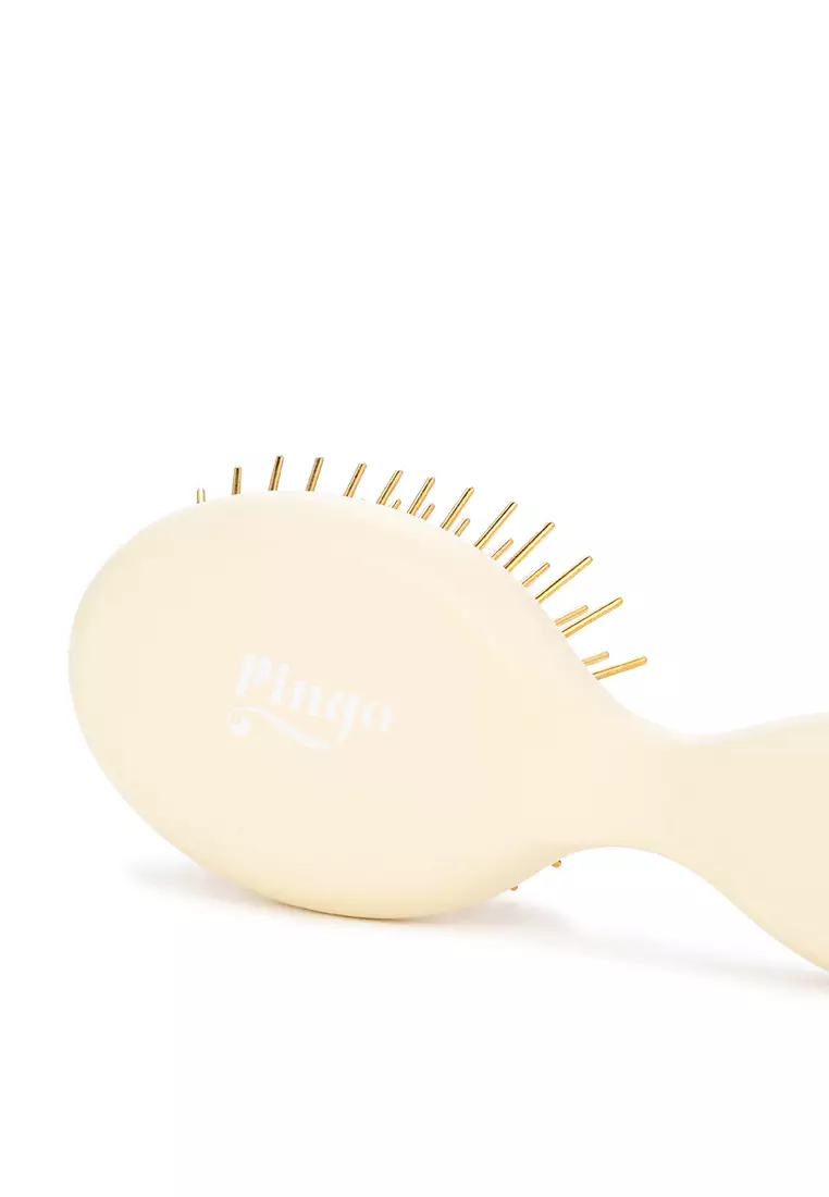 Qmini Beechwood Golden Hair Brush