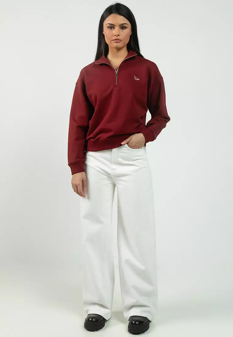 Baby Fox Half Zip Sweatshirt