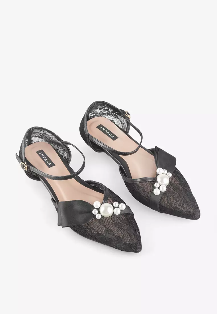 INPACA Taylor Vintage Flat Shoes with Lace