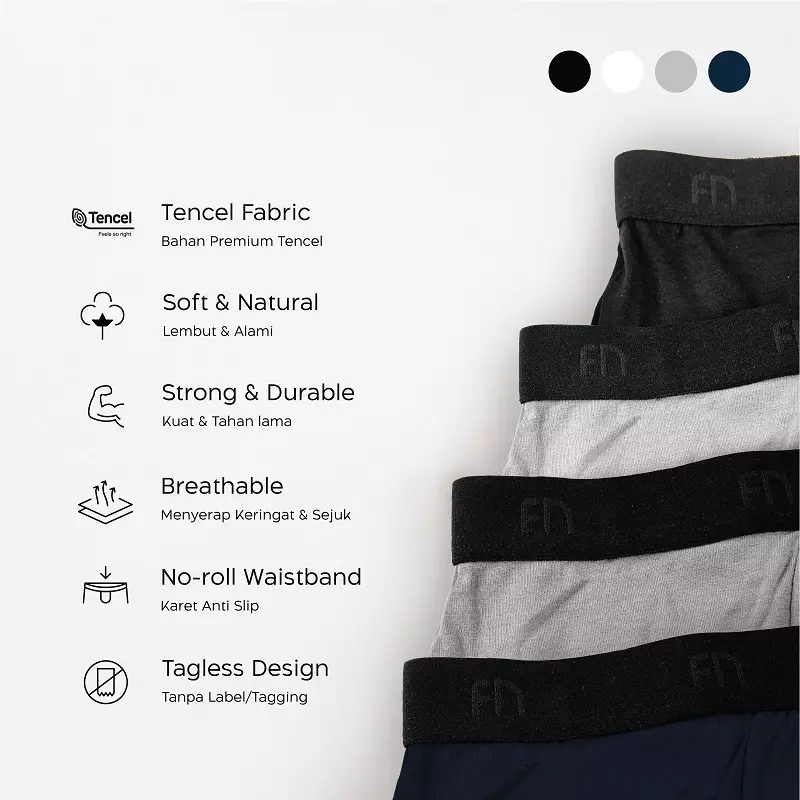 Flyman Tencel Boxer 1 pcs FM 3056 - Midnight