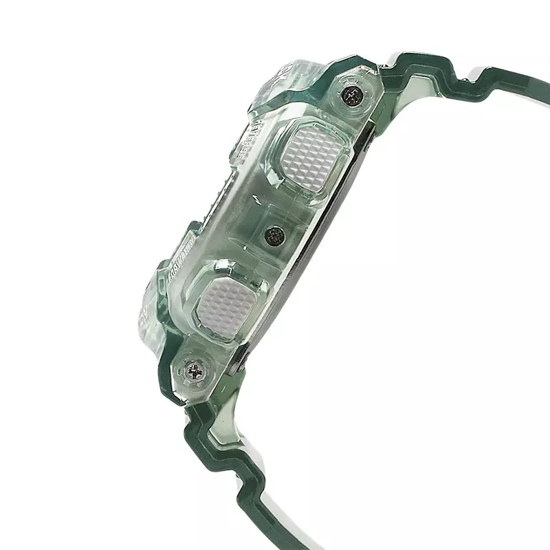 Jam Tangan Pria Casio G-Shock GMA-S110GS-3ADR Skeleton S Series Digital Analog Dial Green Transparent Resin Band