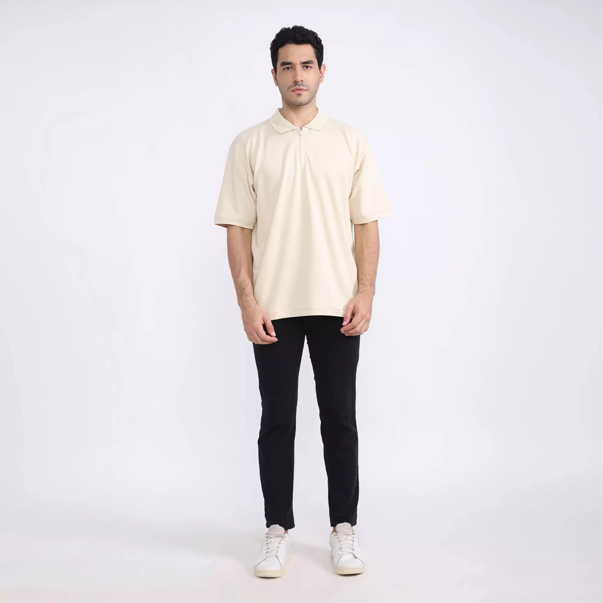 LARUSSO Dominic Polo Basic Shirt - Whitecap Grey