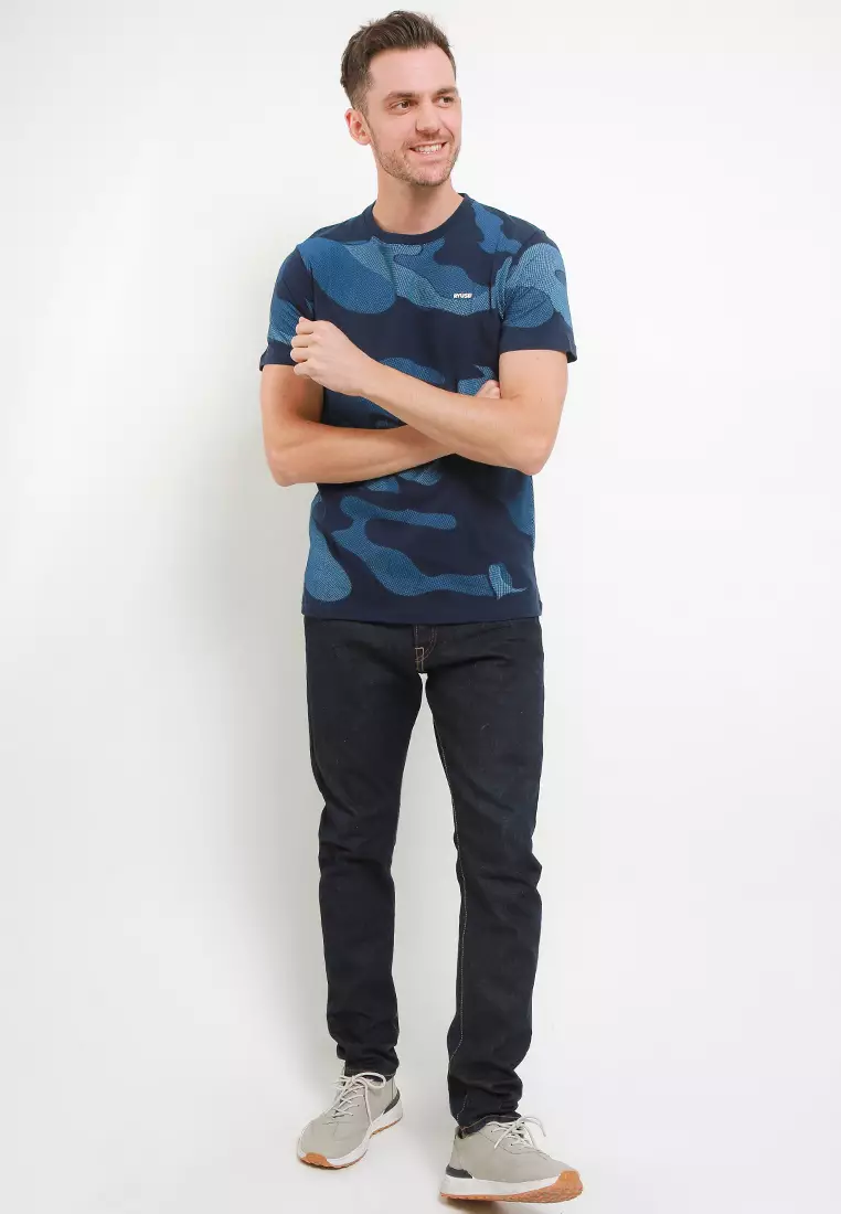 Ryusei Kaos Pria Ashigaka Navy