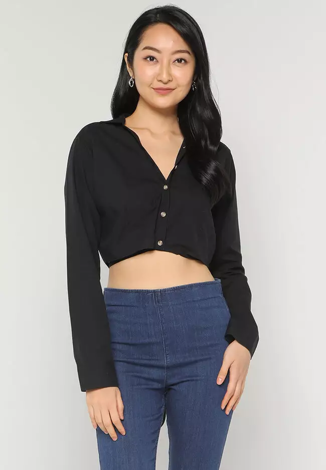 Hollister wrap front top deals