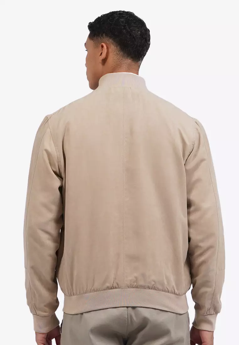 Signature Suede Bomber Jacket