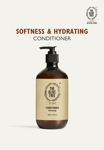 The Olive Tree The Olive Tree Refreshing Conditioner 500ml for Hair Smooth  / Refreshing / Natural Conditioner / Silicone Free / Hair Conditioner /  Scented with Rosemary & Peppermint | ZALORA Malaysia