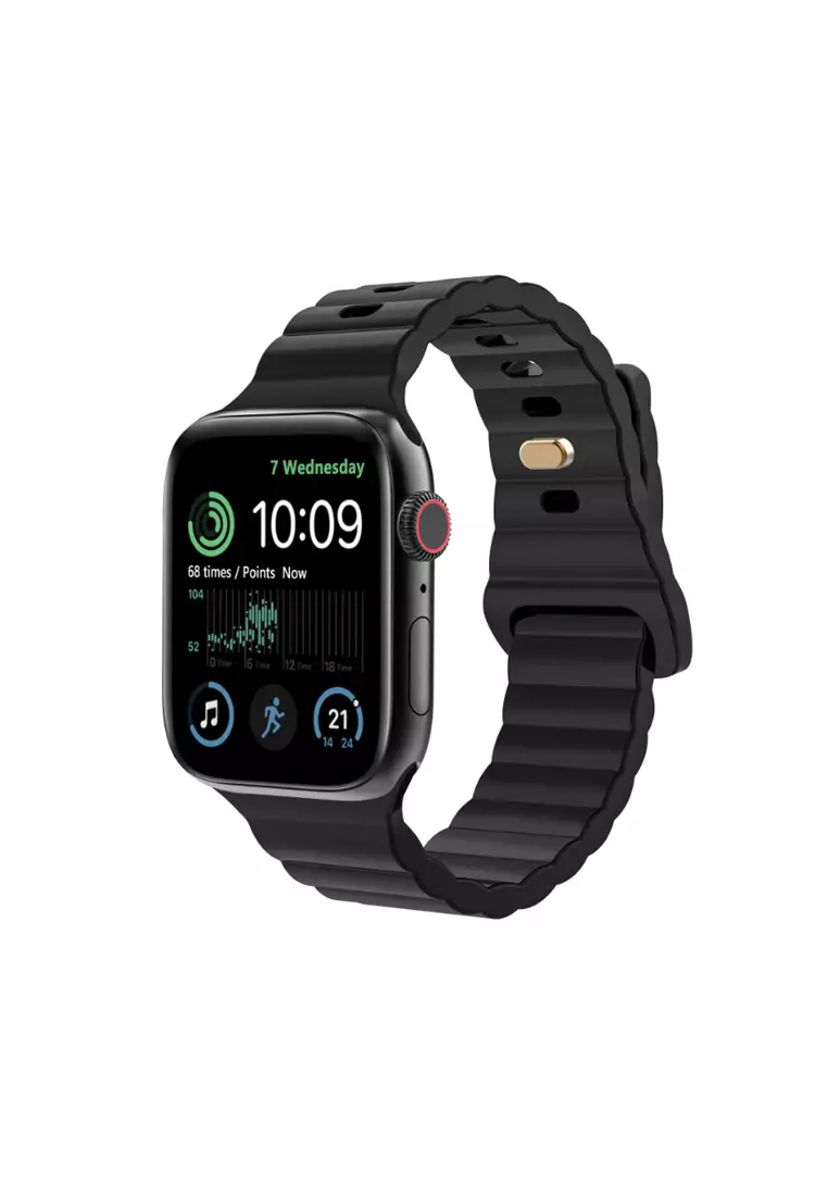 Buy Kings Collection Black Silicone Apple Watch Band 38MM 40MM