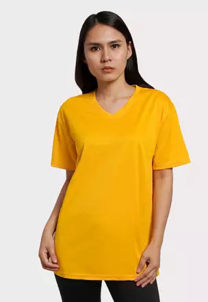 Yellow v neck shirt womens new arrivals