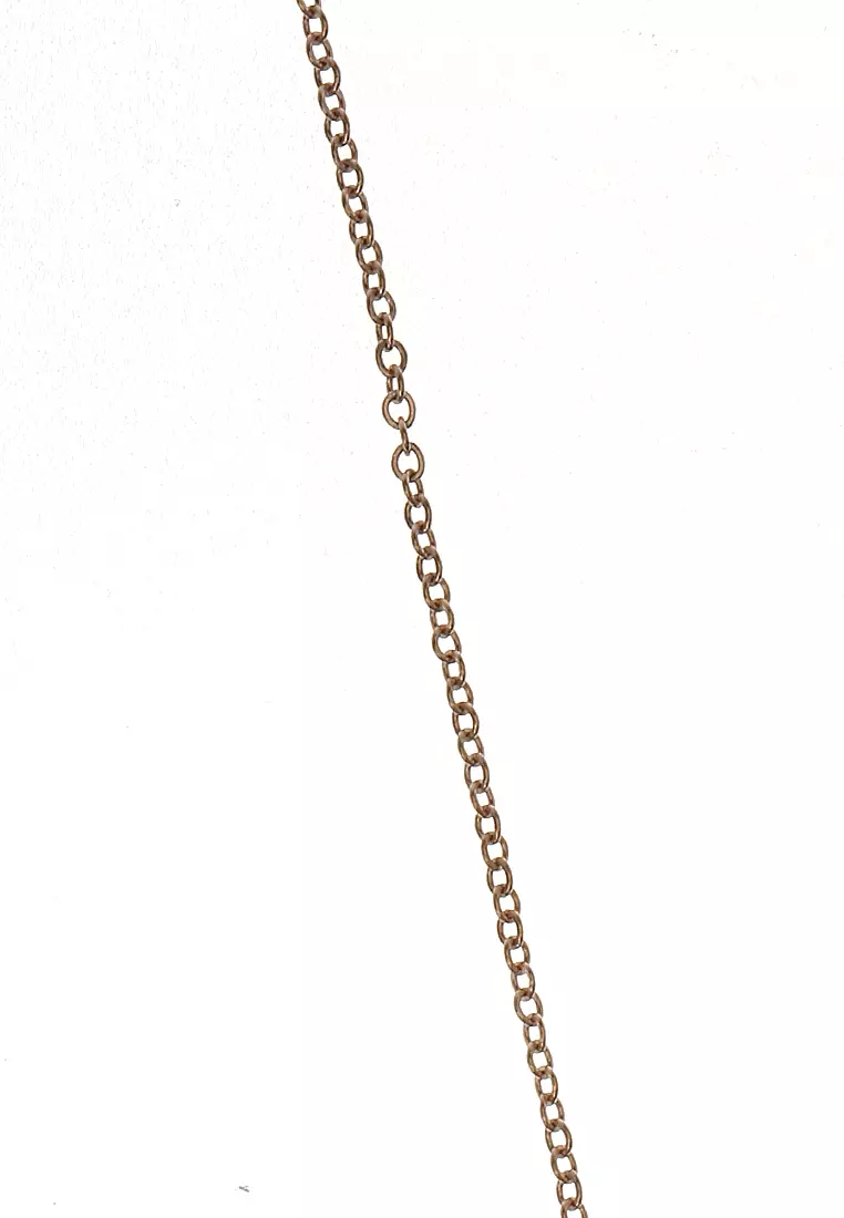 Kalung Fashion Korea Aksesoris Wanita Bahan Stainless Steel Premium Quality - Rosegold