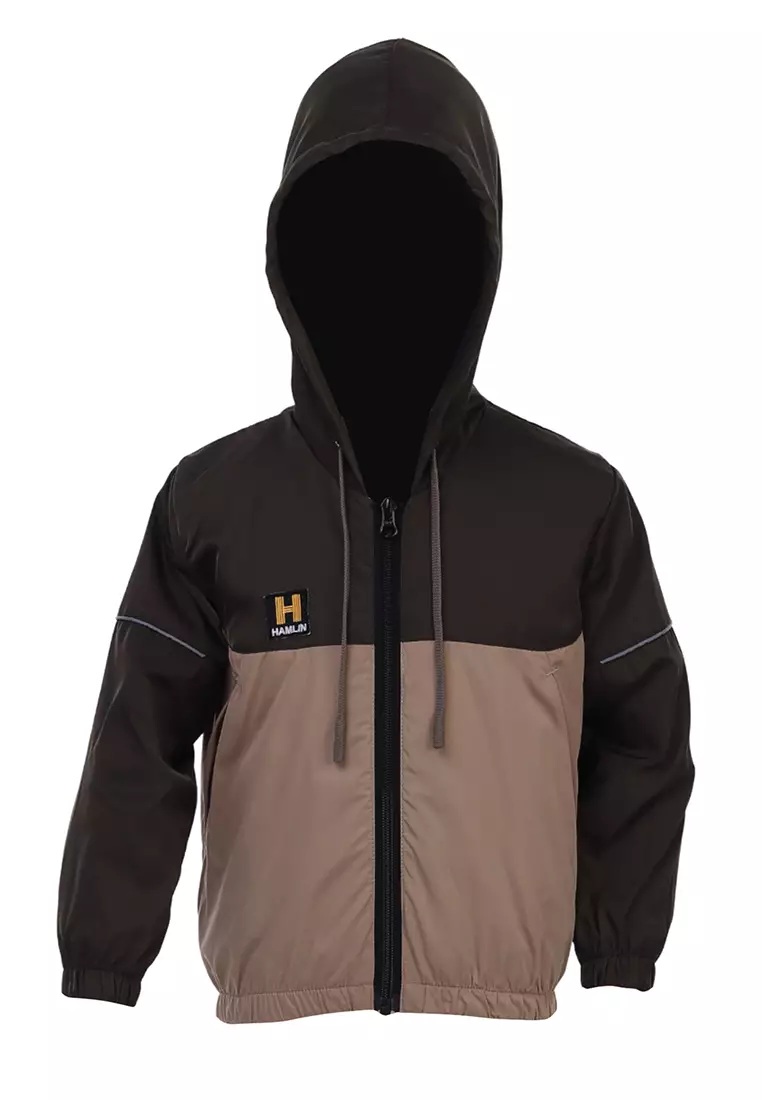 Jaren Jaket Anak Laki-laki Motif Kombinasi Warna Childrens Outerwear Material Parasut ORIGINAL - Army Cream