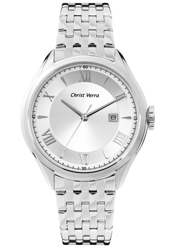 Christ Verra Fashion Men's Watch CV 52205G-11 SLV/SS White Silver Stainless Steel