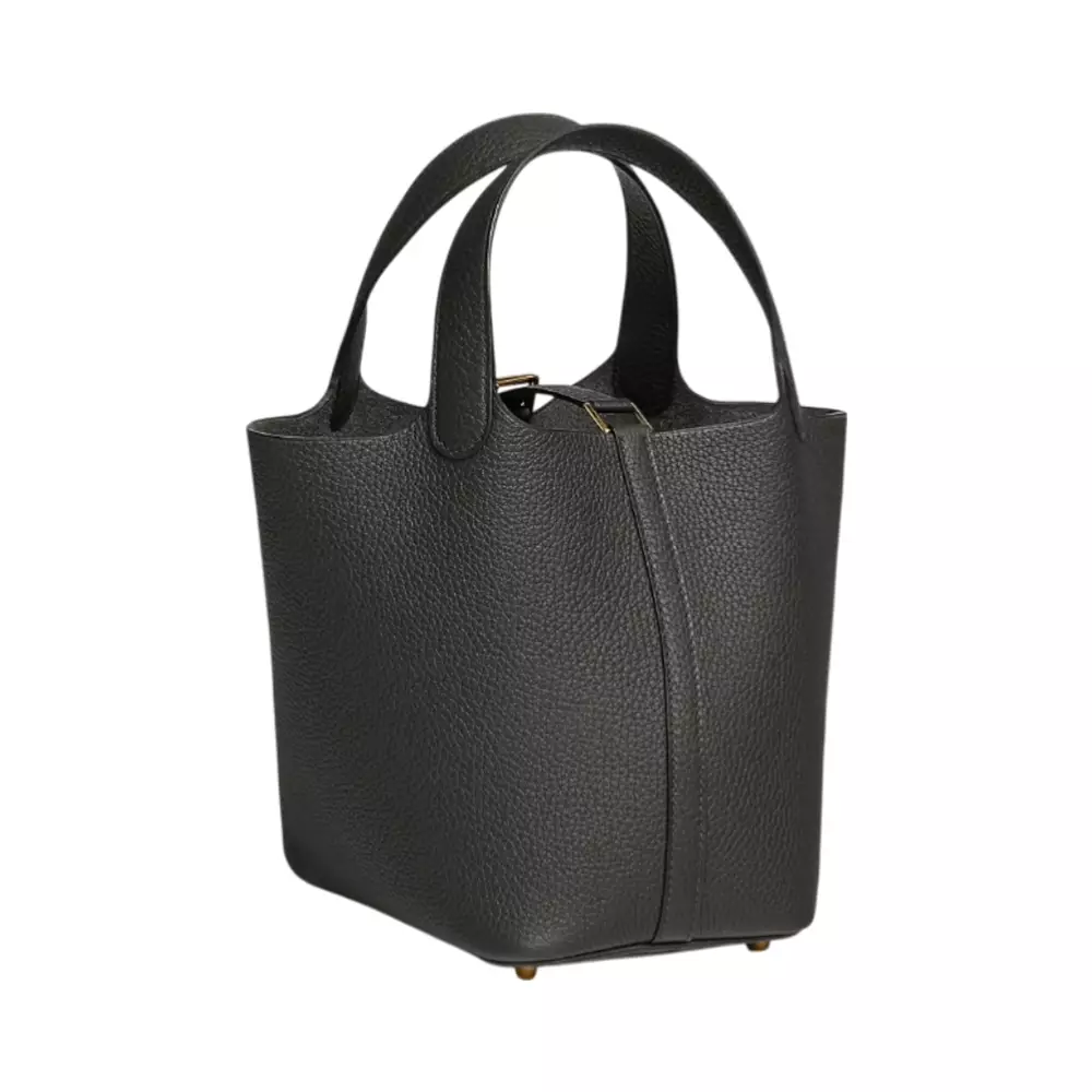 Picotin 18 Dark Bronze Taurillon Clemence Ghw