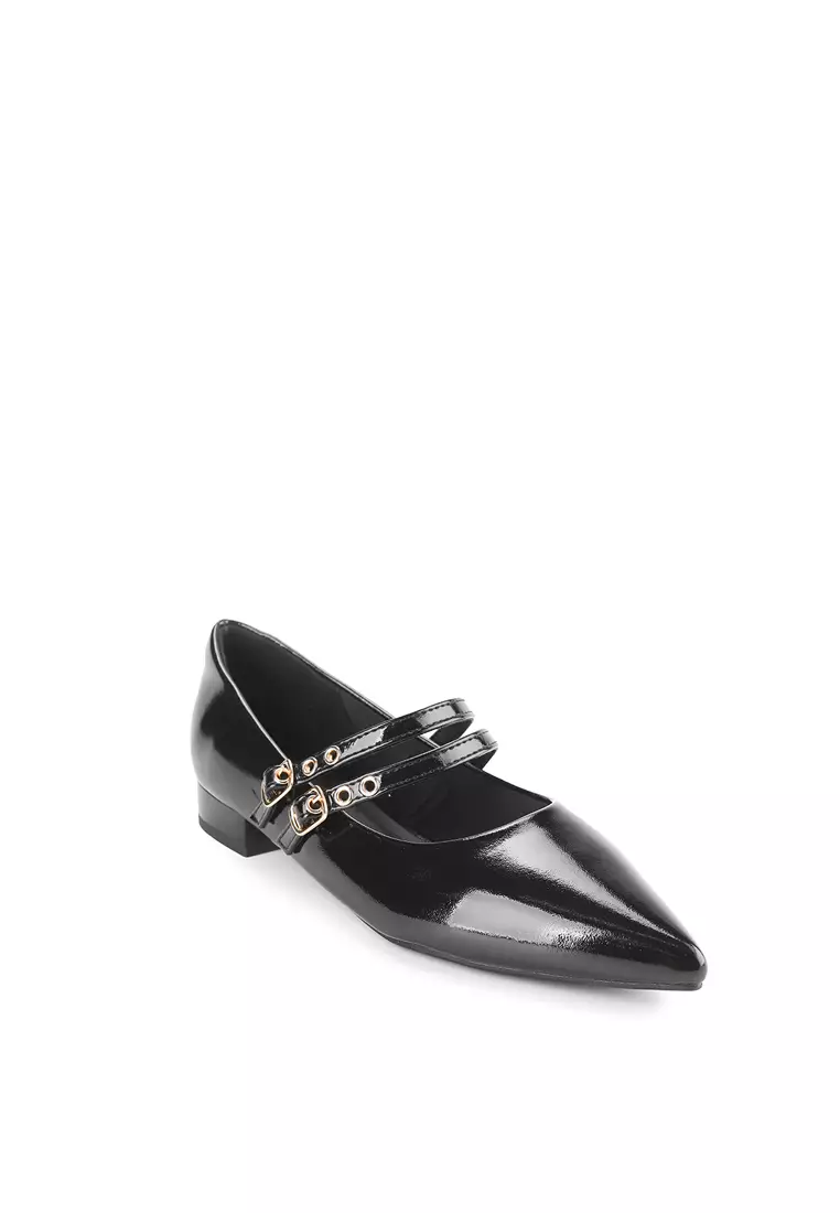 REMY J2585-1 FLAT SHOES BLACK