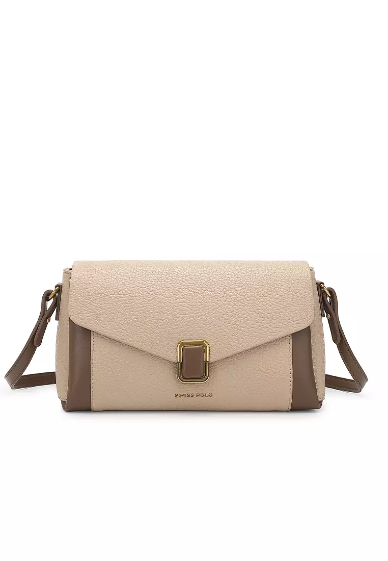 Women's Sling Bag / Crossbody Bag / Shoulder Bag - Khaki / Coffee