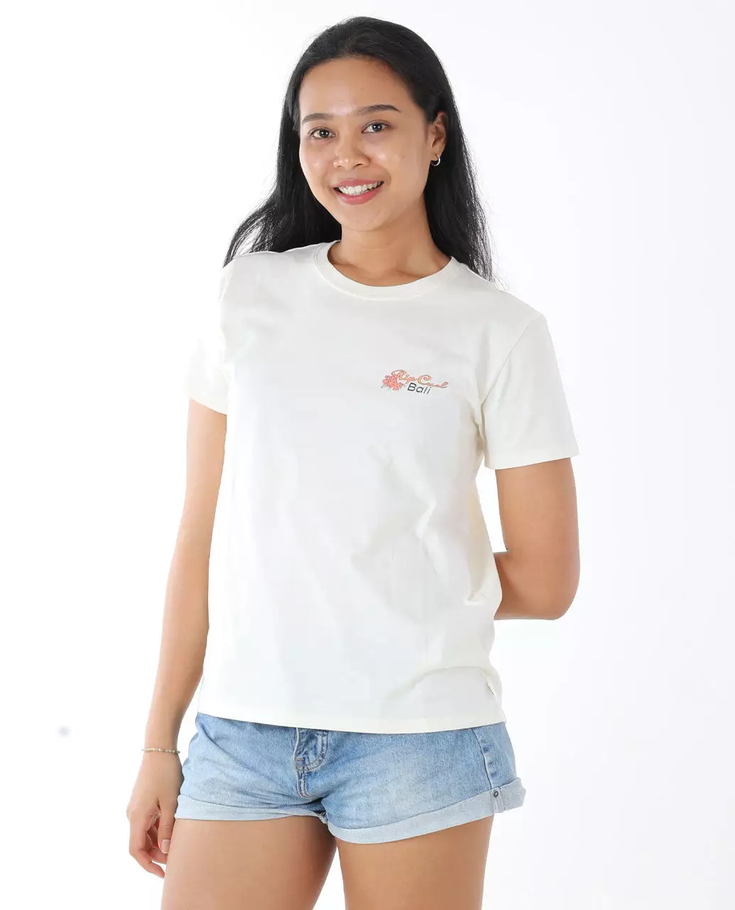 Rip Curl Women Bali Waikiki Standard Tee - Bone Bali