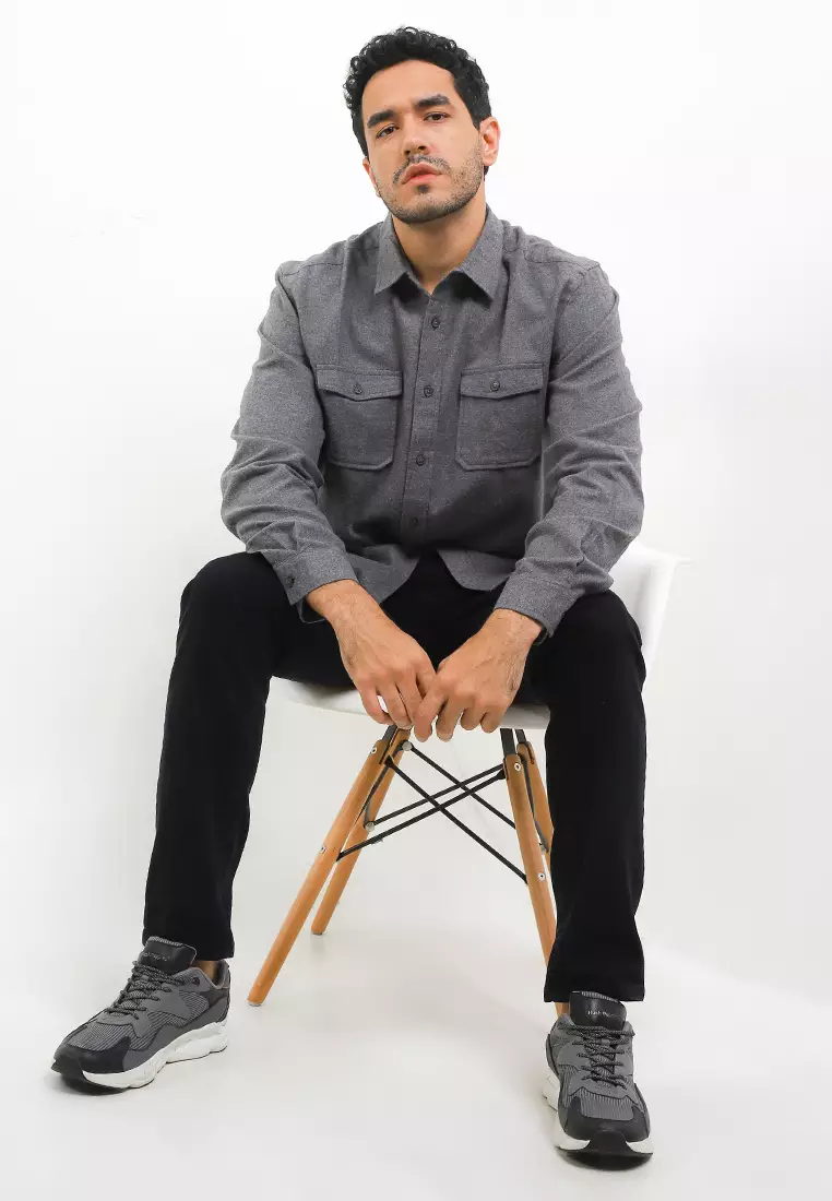 90S Klaus Flannel Long Sleeve Shirt