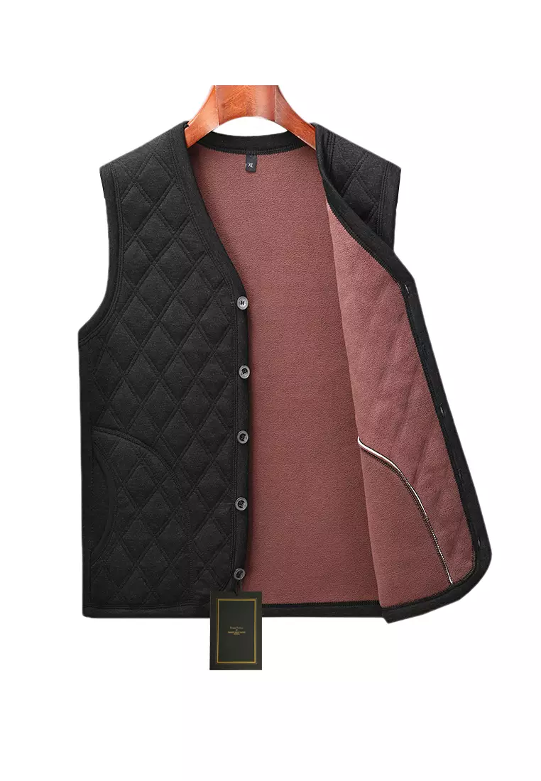 Quilted sleeveless vest outlet