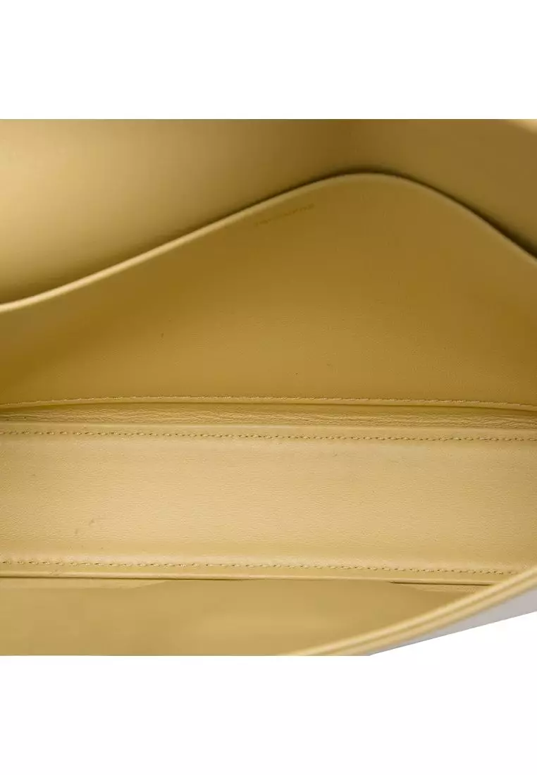 Pre-Loved Celine Shiny Calfskin Triomphe Claude Shoulder Bag