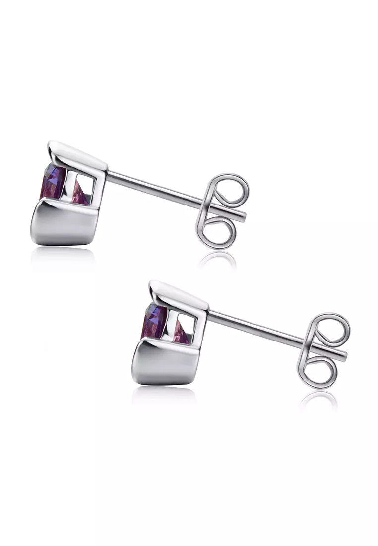 [Alexandrite Collection] LLYA Alexandrite Earring WG - Anting Silver S925 by Her Jewellery