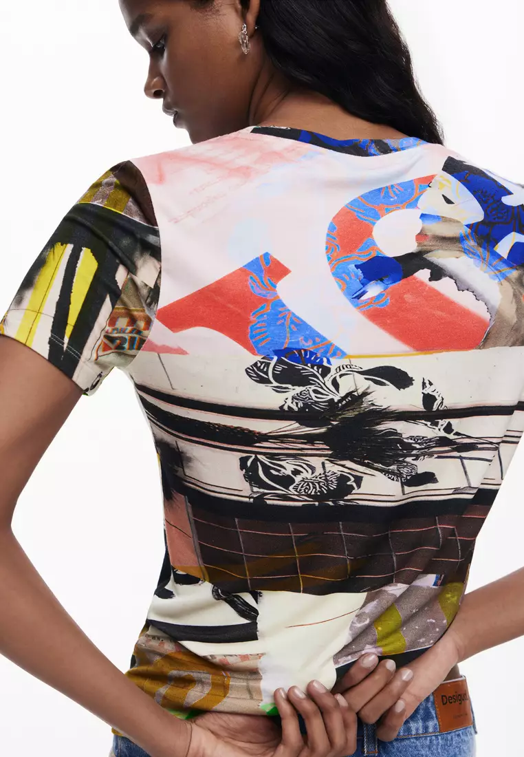 Collage print T-shirt