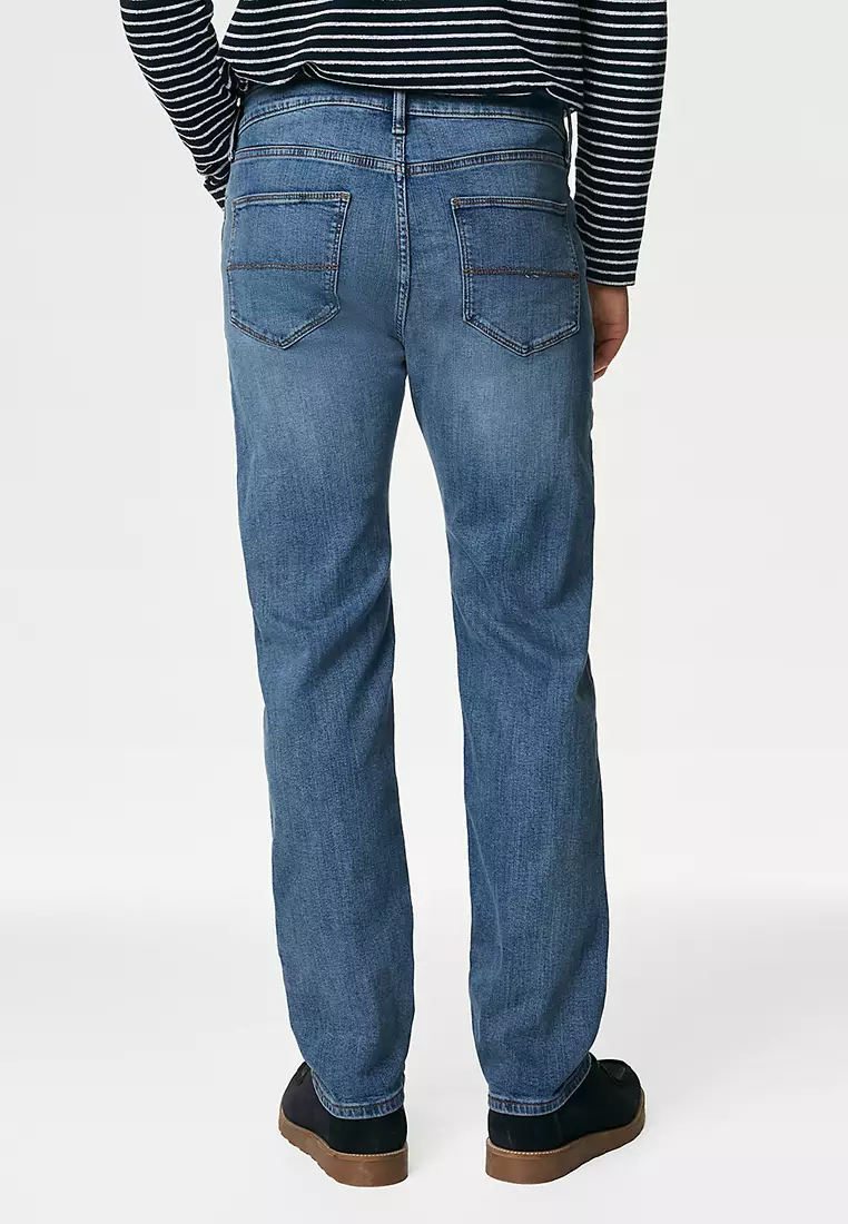 Straight Fit Stretch Jeans