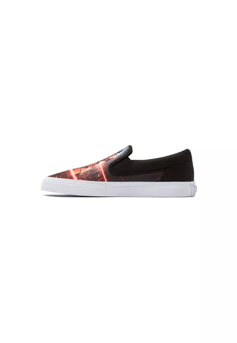 Red and deals black dc shoes