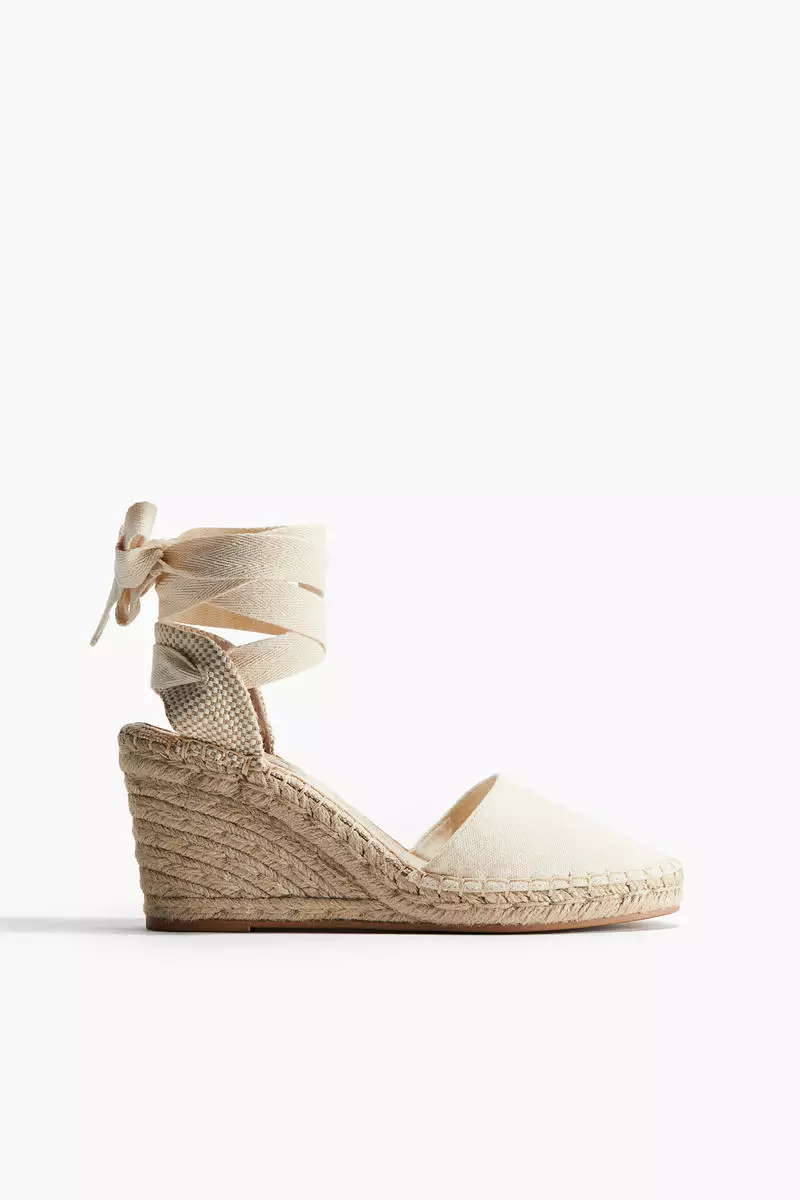 Wedge-heeled espadrilles