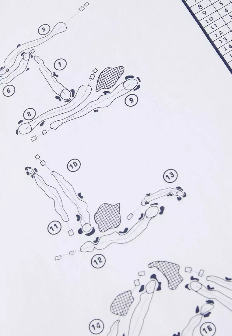 C.Club Golf Course Map Tee White