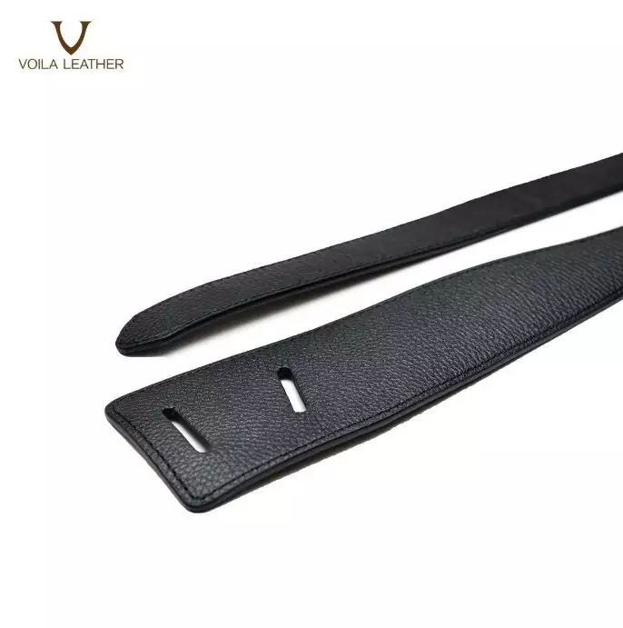 Fashion Stylish Genuine Leather Women Obi Belt Voila Illona Black