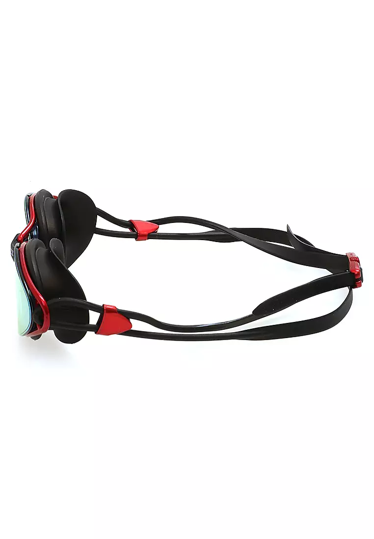 Qanic Kacamata Renang Anti Fog UV Protection Perfect Design Material Polycarbonate ORIGINAL - Red