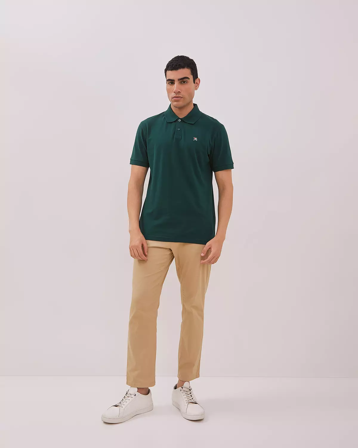 MEN'S BASIC GREEN POLOSHIRT