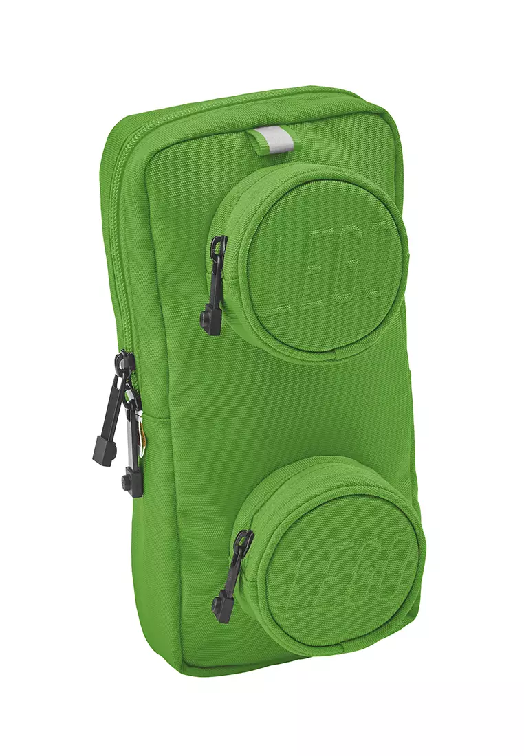Lego Brick 1x2 Sling Bag Bright Green