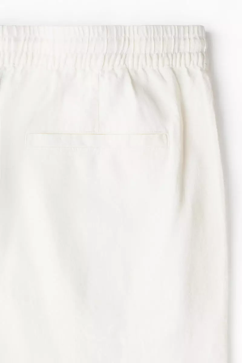 Relaxed Fit Linen-blend trousers