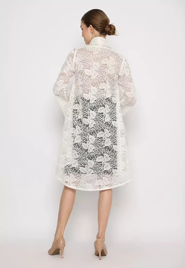 Athalia Brokat Broken White