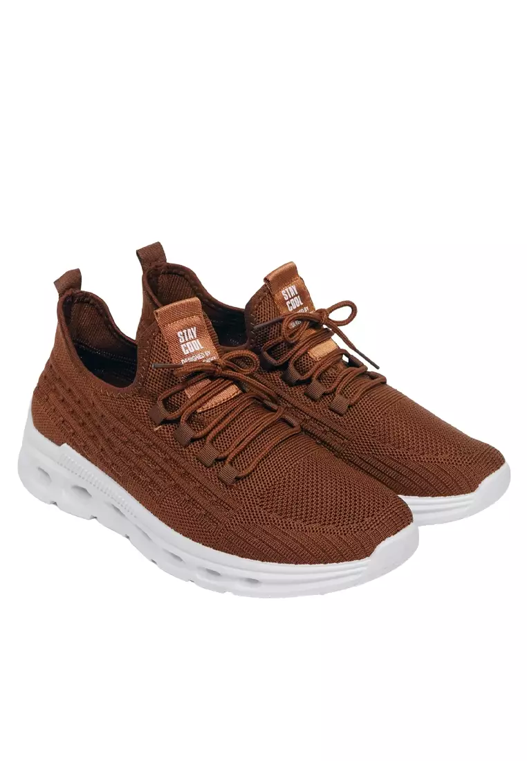 Dr. Kevin Sepatu Sport Pria Men Sneakers Sekolah Flyknit Tali 889-067