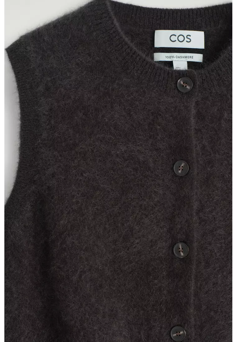 BRUSHED-CASHMERE WAISTCOAT