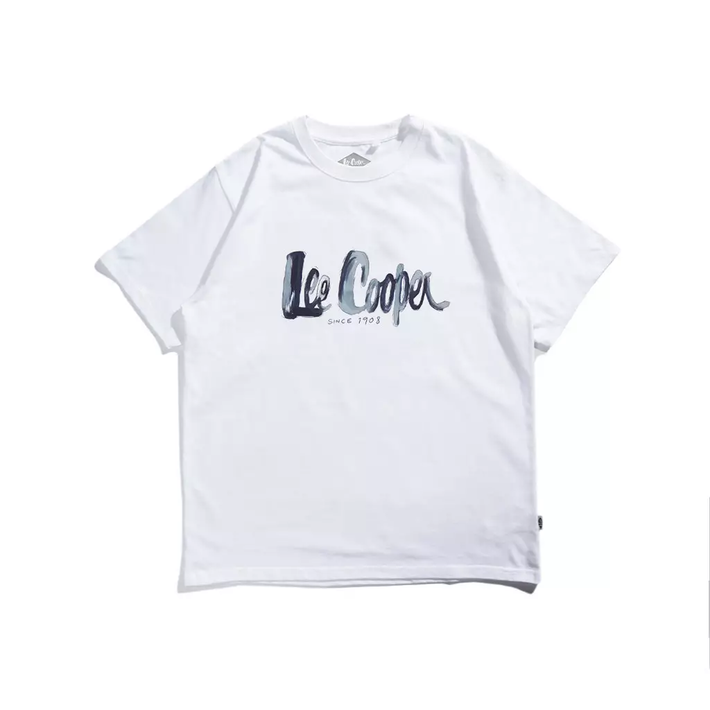 Lee Cooper T-Shirt Crayon BW White