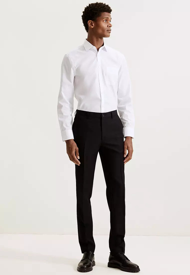 Skinny Fit Formal Trousers