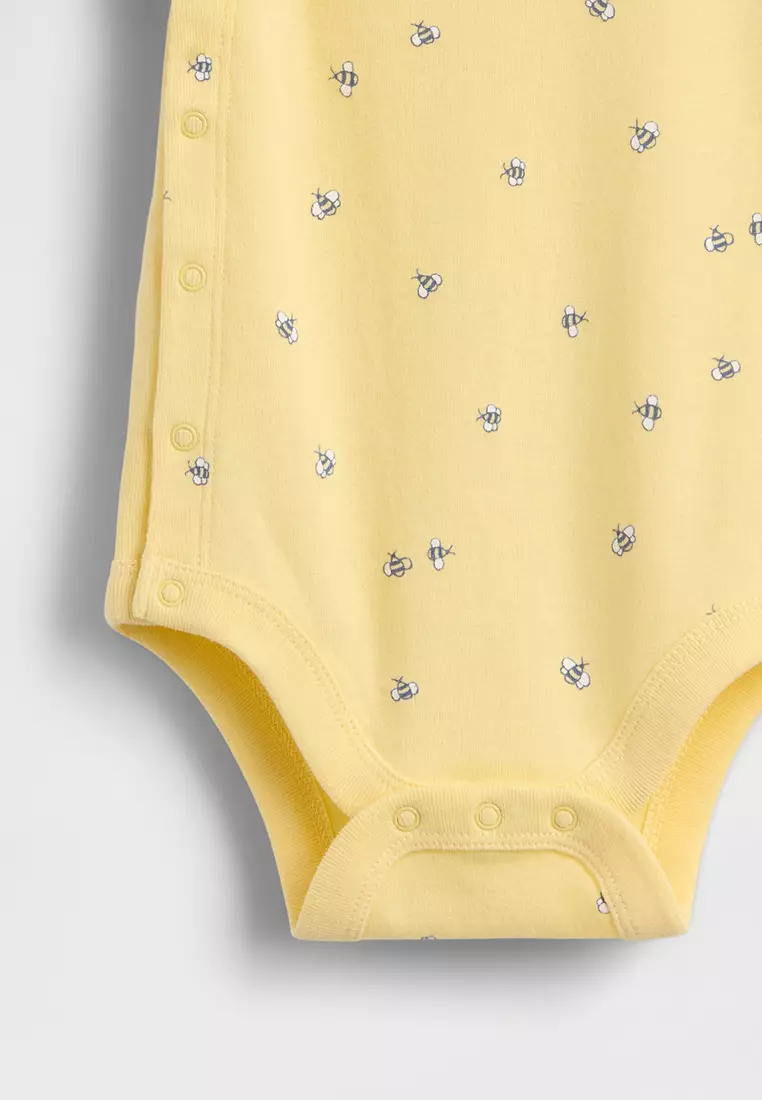Jpn Ie Short Sleeve Bear Butt Bodysuit