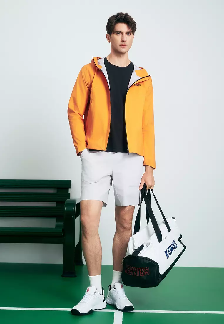 男裝 K-SWISS LOGO 防風防水輕量沖鋒衣 外套